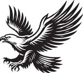 eagle silhouette vector illustration