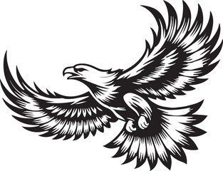 eagle silhouette vector illustration