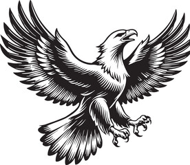 eagle silhouette vector illustration