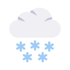 Snowflake weather flat Style
