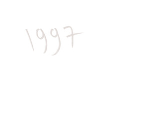 hand lettering 1997 year numeric