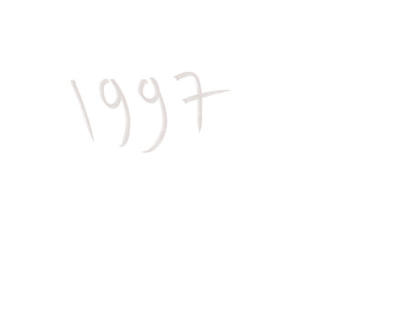 hand lettering 1997 year numeric