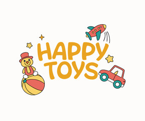 playful logo design for happy toys.eps 