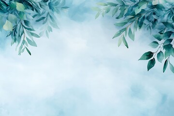 Floral nature background with leafy greenery peaceful environment aesthetic viewpoint