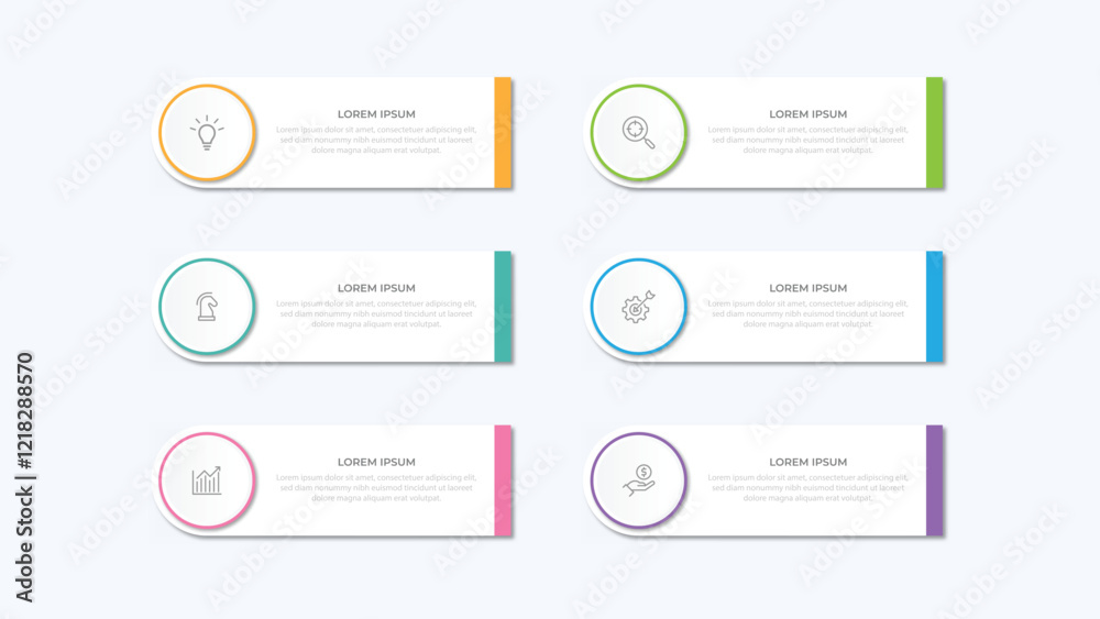Wall mural vector infographic label design with circle infographic template design and 4-5-6 options or steps. 