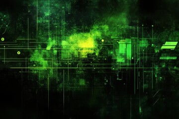 Fototapeta premium Digital background for tech, AI, data, audio, graphics. science,computer graphic
