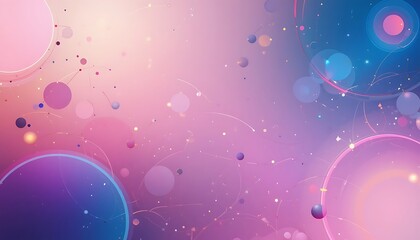Abstract Pastel Sphere Cosmic Nebula Design