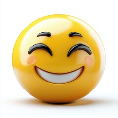 Fototapeta premium Joyful emotion expression abstract design digital art bright environment close-up perspective for positive vibes