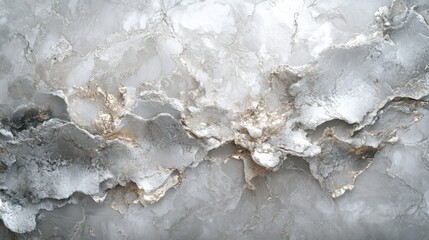 Abstract Grey and Gold Marble Texture Art