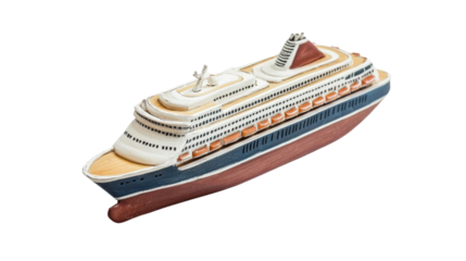 Ship on transparent background 