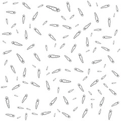 Abstract Black And White Carrots Pattern Background