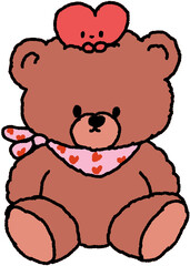teddy bear with heart