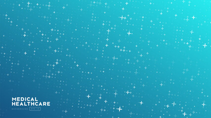 Healthcare Medical Plus Pattern. Medical Research or Tech Innovation Online Webinar Presentation Event.Math Design Elements Background. Medical Tech Back. 