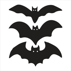 set of halloween bats