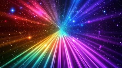 Fototapeta premium Highway with light trails, motion blur background.