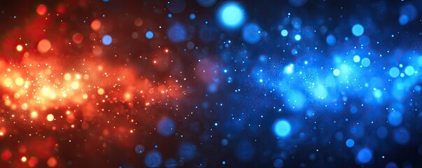 Cinematic Dark Room Background with Glitter and Starry Lights