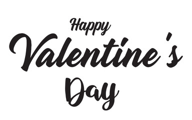 Happy Valentines Day Typography Vector Illustration