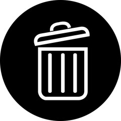 Simple black bin icon. basket, dell or delete button. Premium quality symbol. sign for mobile app and web sites.