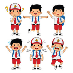 Indonesia Student Kids Back to School