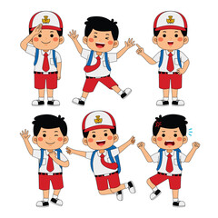 Indonesia Student Kids Back to School