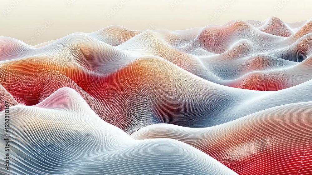 Poster abstract layered charts glowing in d over a clean gradient background, symbolizing startup progress 
