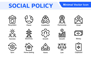 Outline icons about ESOP employee stock ownership plan. Contains such icons as company, win-win, scheme and benefits.