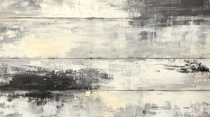 Obraz premium Distressed Gray and White Wooden Planks Background