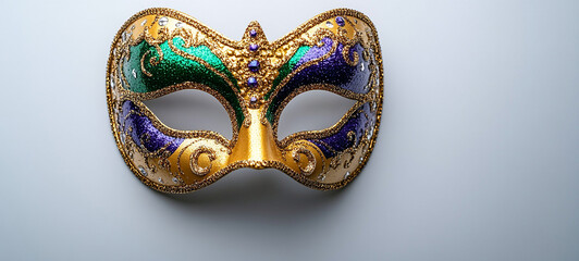 Carnival mask. The Queen of Mardi Gras. The Mardi Gras mask.