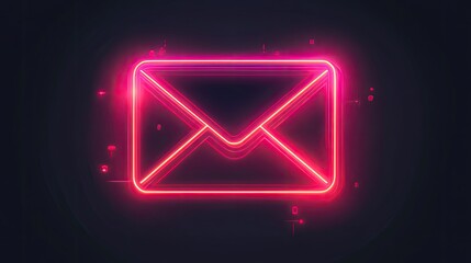 A glowing email icon with abstract data flow lines surrounding it, symbolizing email marketing efficiency.