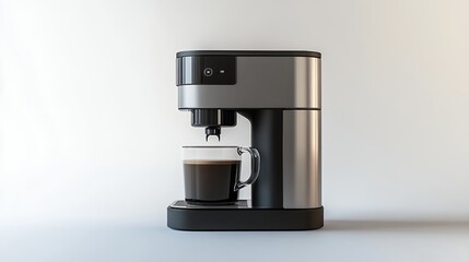 Modern Coffee Maker Brewing Fresh Cup Espresso Machine