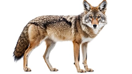 Fototapeta premium Coyote isolated over white background