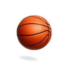 Basketball ball over white back, orange,play, background 