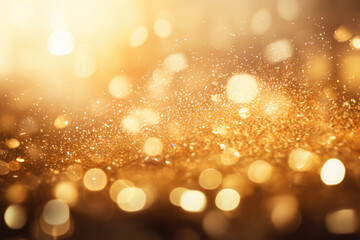 gold glitter isolated on white.