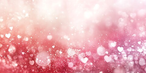 a pink and white background with hearts