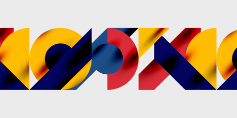 Modern abstract background featuring circles, lines, and triangles in a dynamic geometric composition. Perfect for stylish, tech, or creative-themed designs