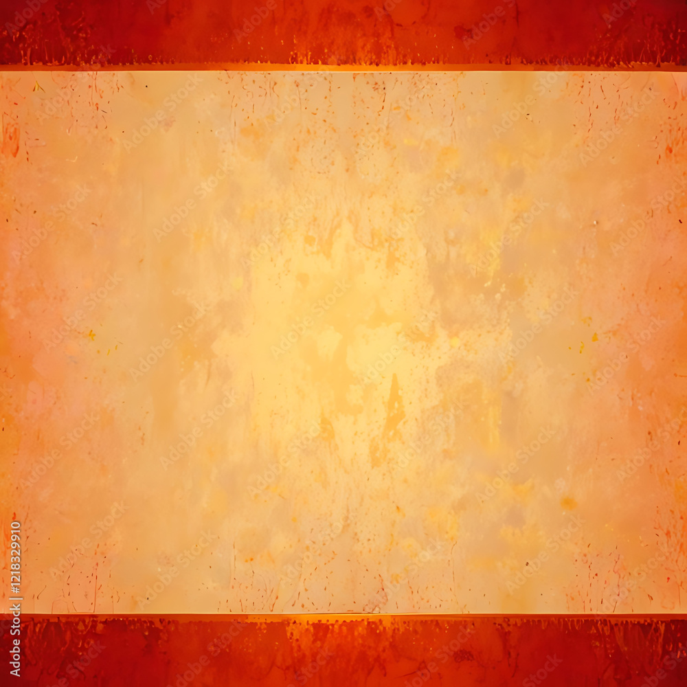 Fototapete warm gradient background with a grunge texture in orange and yellow, perfect for text overlay.