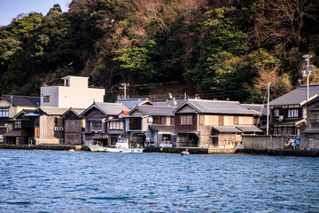 Traditional Japanese Fishing Village by the Sea, Ine Bay, Kyoto, Japan