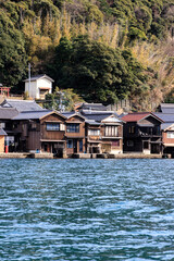 Traditional Japanese Fishing Village by the Sea, Ine Bay, Kyoto, Japan