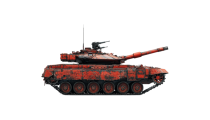 combat modern tank red color png