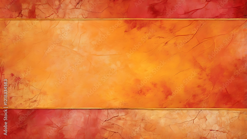 Fototapete warm gradient background with a grunge texture in orange and yellow, perfect for text overlay.
