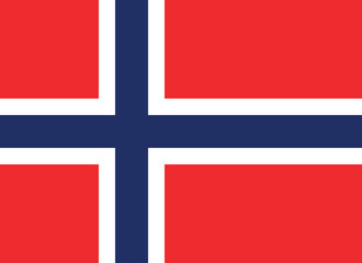 Obraz premium High detailed flag of Norway. National Norway flag. Europe. 3D illustration.