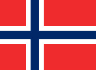 Fototapeta premium High detailed flag of Norway. National Norway flag. Europe. 3D illustration.