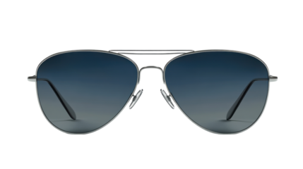 Aviator sunglasses on transparent background