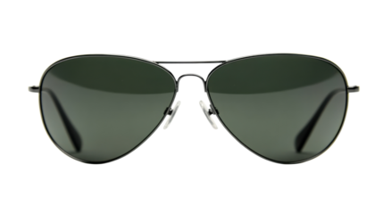 Aviator sunglasses on transparent background