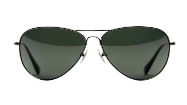 Aviator sunglasses on transparent background
