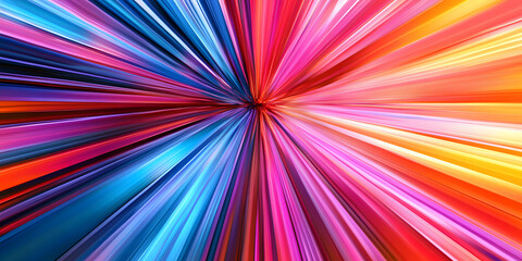 Vibrant abstract design with colorful burst