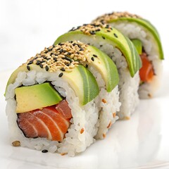 Sushi Roll png isolated on white background