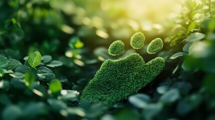 green footprint nature eco friendly environment