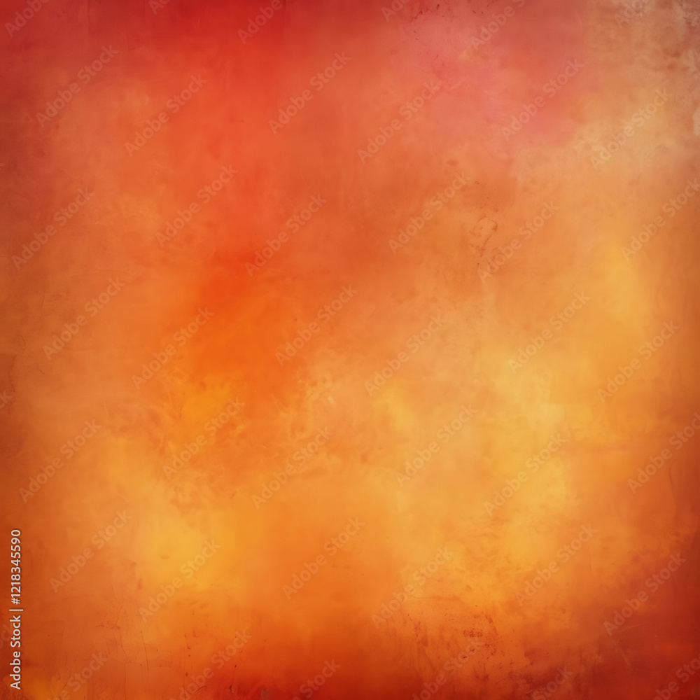 Fototapete warm gradient background with a grunge texture in orange and yellow, perfect for text overlay.