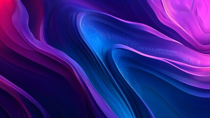 Obraz premium abstract purple blue swirling waves background
